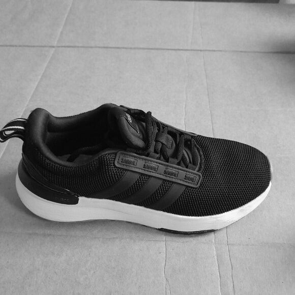 adidas Men\'s Black White Low Top Lace-up Sneakers Sizes 6 main image 5